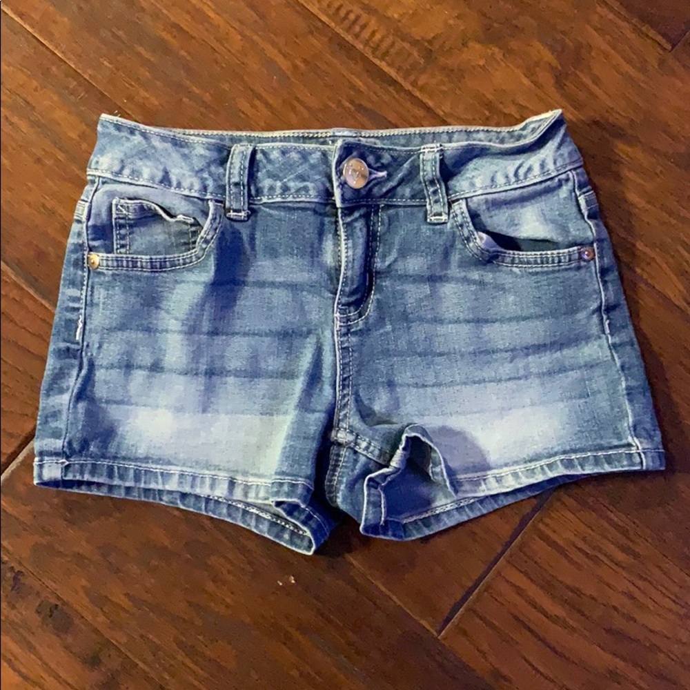 Justice: Blue Denim Shorts